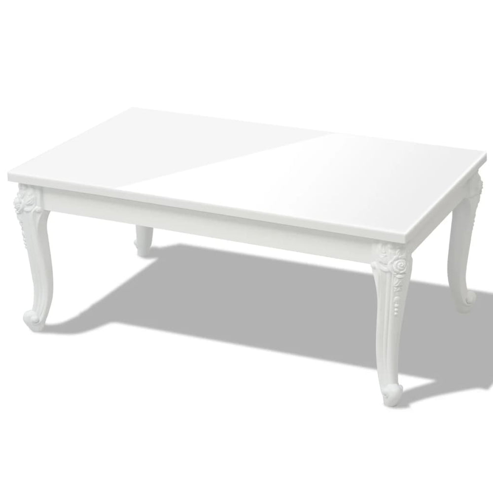 vidaXL Coffee Table 100x60x42 cm High Gloss White