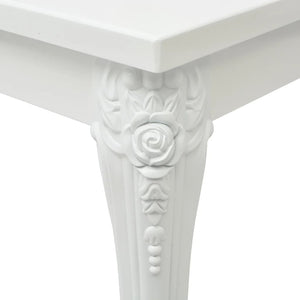 vidaXL Dining Table 116 x 66 x 76 cm High Gloss White