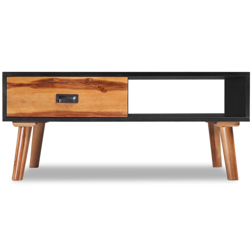 vidaXL Solid Acacia Wood Coffee Table 90 x 50 x 40 cm