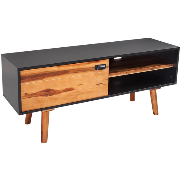 vidaXL TV Cabinet Solid Acacia Wood 120x35x50 cm