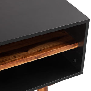 vidaXL TV Cabinet Solid Acacia Wood 120x35x50 cm
