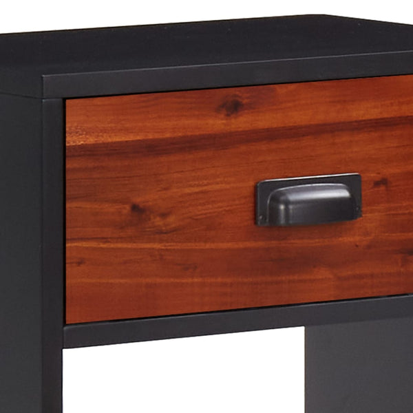 vidaXL Nightstand Solid Acacia Wood 40x30x57 cm