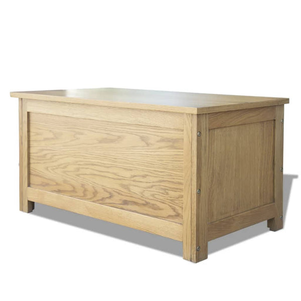 Aufbewahrungstruhe 90x45x45 cm Massivholz Eiche