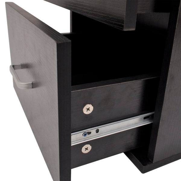 vidaXL 11-Piece Bathroom Furniture Set with Sink and Faucet Black