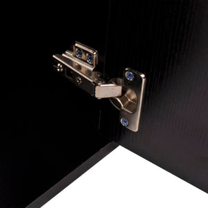 vidaXL 11-Piece Bathroom Furniture Set with Sink and Faucet Black