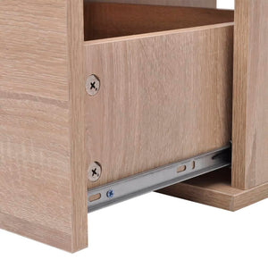 vidaXL 11-Piece Bathroom Furniture Set with Sink and Faucet Beige