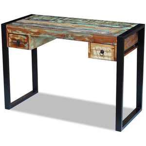 vidaXL Reclaimed Wood Desk