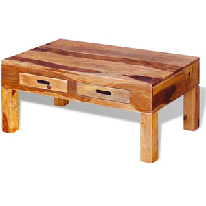 vidaXL Coffee Table Solid Acacia Wood