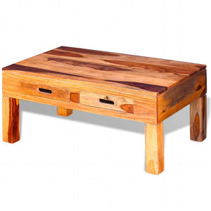 vidaXL Coffee Table Solid Acacia Wood
