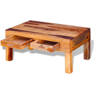 vidaXL Coffee Table Solid Acacia Wood