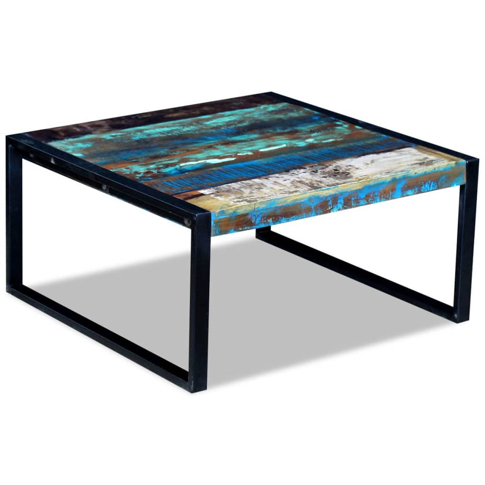 vidaXL Coffee Table Solid Reclaimed Wood 80x80x40 cm