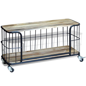 vidaXL TV Cabinet Solid Mango Wood 100x40x45 cm