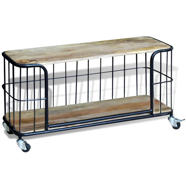 vidaXL TV Cabinet Solid Mango Wood 100x40x45 cm