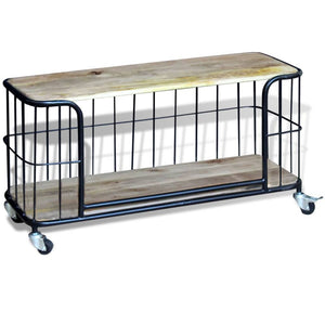 vidaXL TV Cabinet Solid Mango Wood 100x40x45 cm