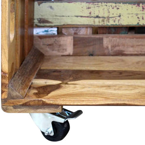 vidaXL Coffee Table Solid Reclaimed Wood 70x70x35 cm