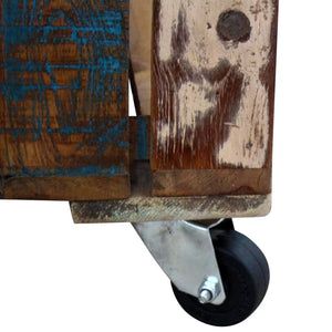 vidaXL Coffee Table Solid Reclaimed Wood 70x70x35 cm