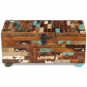 vidaXL Coffee Table Chest Solid Reclaimed Wood 80x40x35 cm