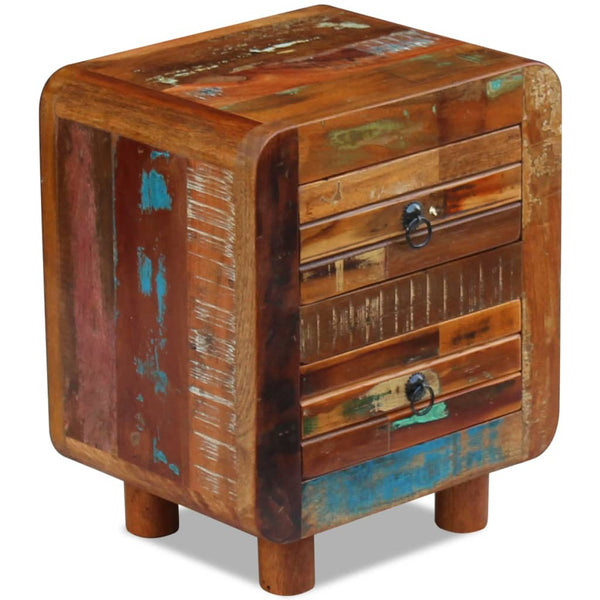 vidaXL Nightstand Solid Reclaimed Wood 43x33x51 cm