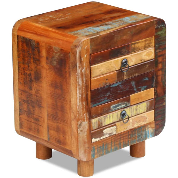 vidaXL Nightstand Solid Reclaimed Wood 43x33x51 cm