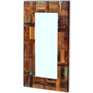 vidaXL Reclaimed Wood Mirror 80x50 cm