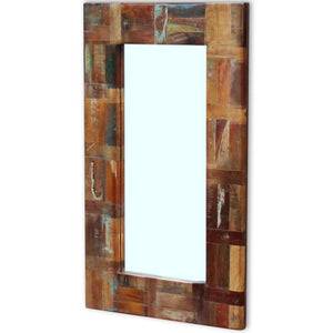 vidaXL Reclaimed Wood Mirror 80x50 cm