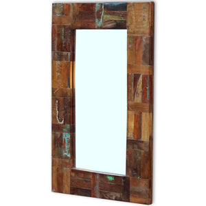 vidaXL Reclaimed Wood Mirror 80x50 cm