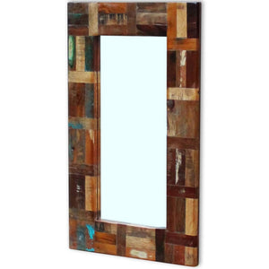 vidaXL Reclaimed Wood Mirror 80x50 cm