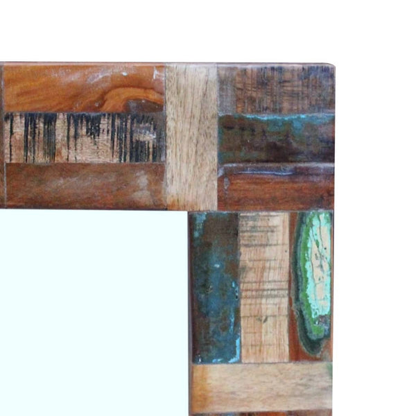vidaXL Reclaimed Wood Mirror 80x50 cm