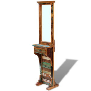 vidaXL Wardrobe Mirror Reclaimed Wood 47x23x180 cm