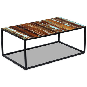 vidaXL Coffee Table Solid Reclaimed Wood 100x60x40 cm