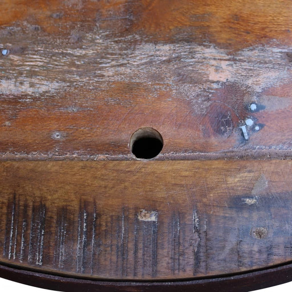 vidaXL 2-Piece Bowl-Shaped Coffee Table Set Solid Reclaimed Wood