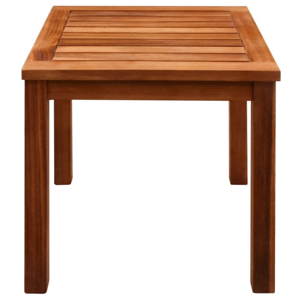 vidaXL Sun Loungers 2 pcs. with Table Solid Acacia Wood and Textilene