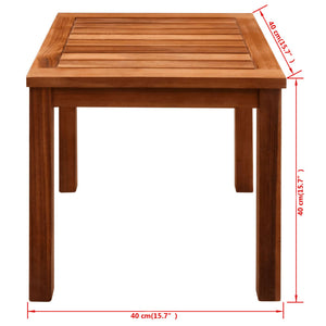 vidaXL Sun Loungers 2 pcs. with Table Solid Acacia Wood and Textilene