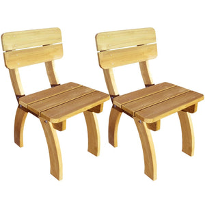 vidaXL Garden Chairs 2 pcs. Impregnated Pinewood