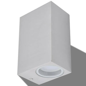 vidaXL LED Outdoor Wall Lights 2 pcs. Square Up/Down