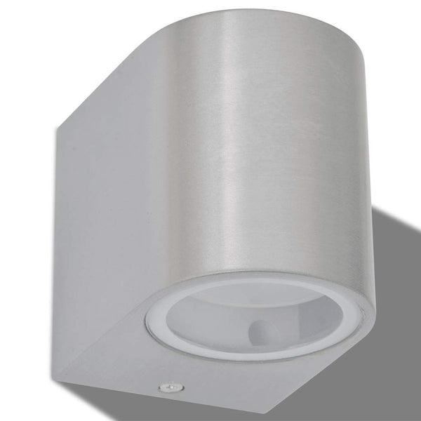 vidaXL LED Outdoor Wall Lights 2 pcs. Round Downwards