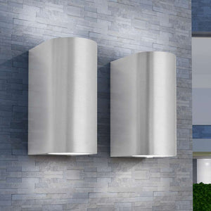 vidaXL LED Outdoor Wall Lights 2 pcs. Round Up/Down