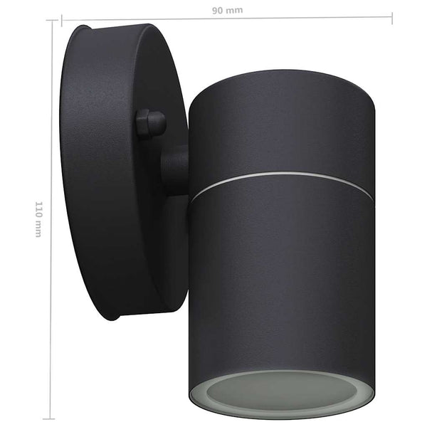 LED Außenwandleuchten Edelstahl Abwärtsstrahlend 2er Set