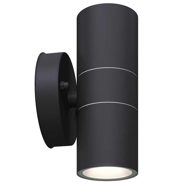 LED Außenwandleuchten Edelstahl, 2er-Set