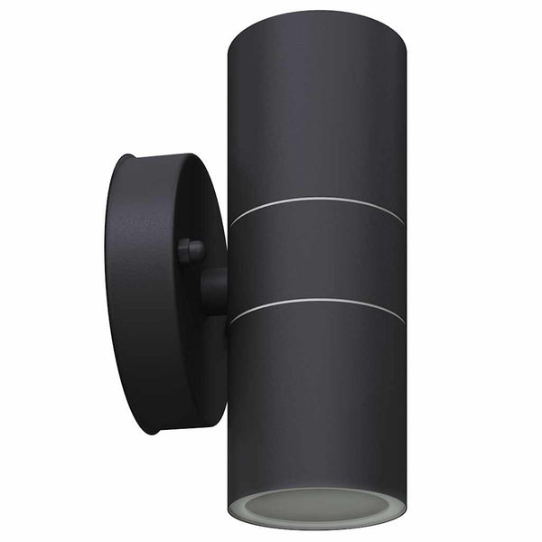 LED Außenwandleuchten Edelstahl, 2er-Set