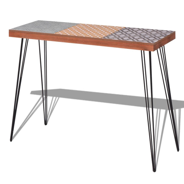 vidaXL Console Table 90x30x71.5 cm Brown