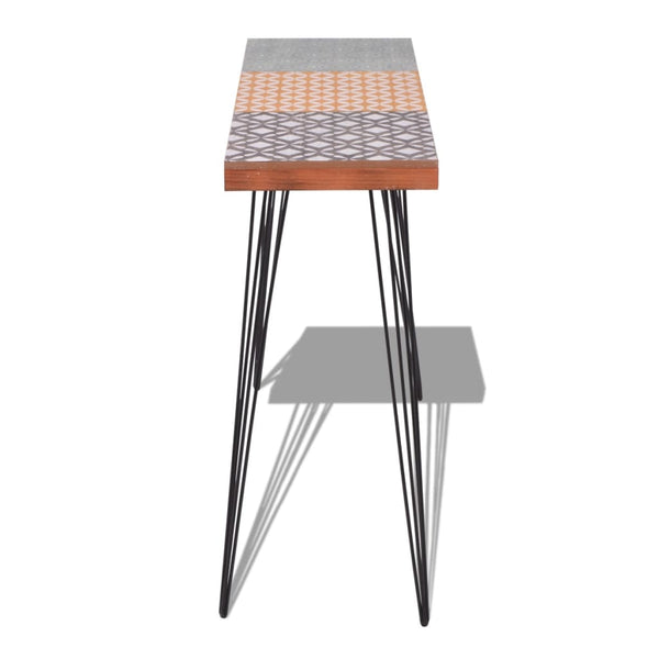 vidaXL Console Table 90x30x71.5 cm Brown