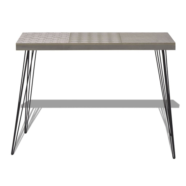 vidaXL Console Table 90x30x71.5 cm Grey