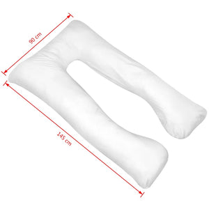 vidaXL Pregnancy Pillow 90x145 cm White