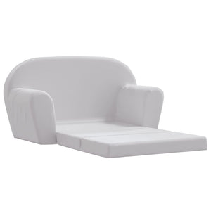 vidaXL Kids' Foldable Armchair Light Grey