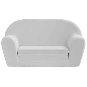vidaXL Kids' Foldable Armchair Light Grey