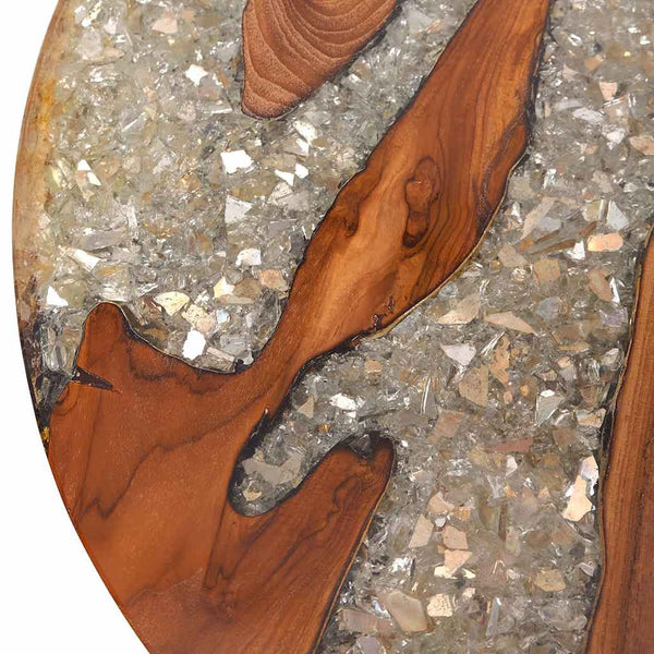 vidaXL Coffee Table Teak Resin 60 cm