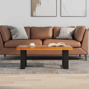 vidaXL Teak Resin Coffee Table 100x50 cm