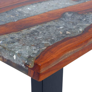 vidaXL Teak Resin Coffee Table 100x50 cm