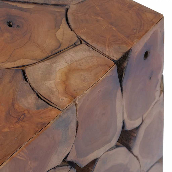 vidaXL Stool Brown 40x40x45 cm Solid Teak Wood